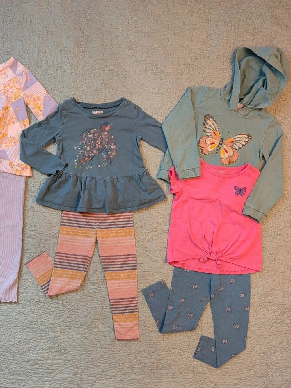 Carter Oshkosh Toddler Girl Fall Outfit Bundle Size 4T